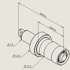 Diving Air Nozzle for Scuba Gear (44mm)