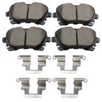 Set of 4 Akebono Euro Rear Ceramic Brake Pads for Audi A4 A5 Q5 (2009–2020)
