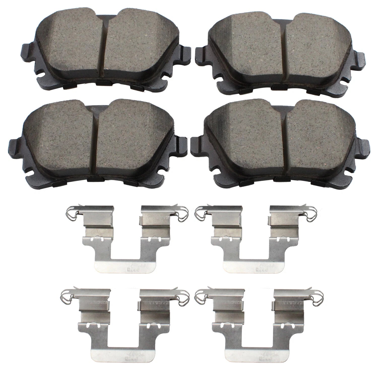 Set of 4 Akebono Euro Rear Ceramic Brake Pads for Audi A4 A5 Q5 (2009–2020)