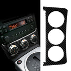Carbon Fiber Interior Console Switch Trim Sticker Cover for Nissan 350Z (2006–2009)