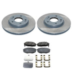 DuraGo Front Rotors & TRW Pro Ceramic Brake Pads Kit for Kona Seltos Soul (FWD)