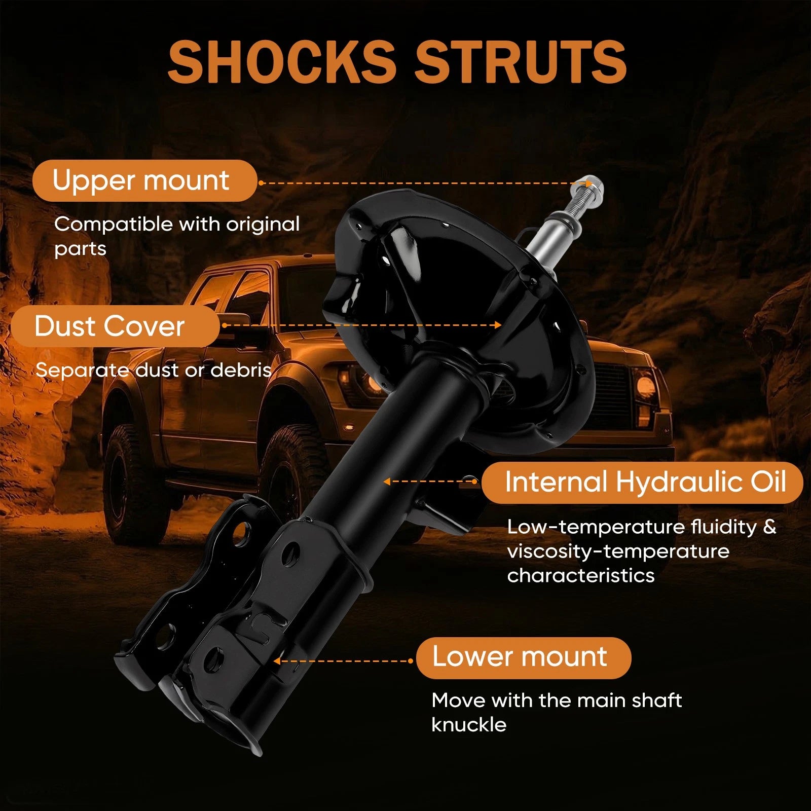 Set of 4 Shocks Struts for Nissan Altima (2002-2006)