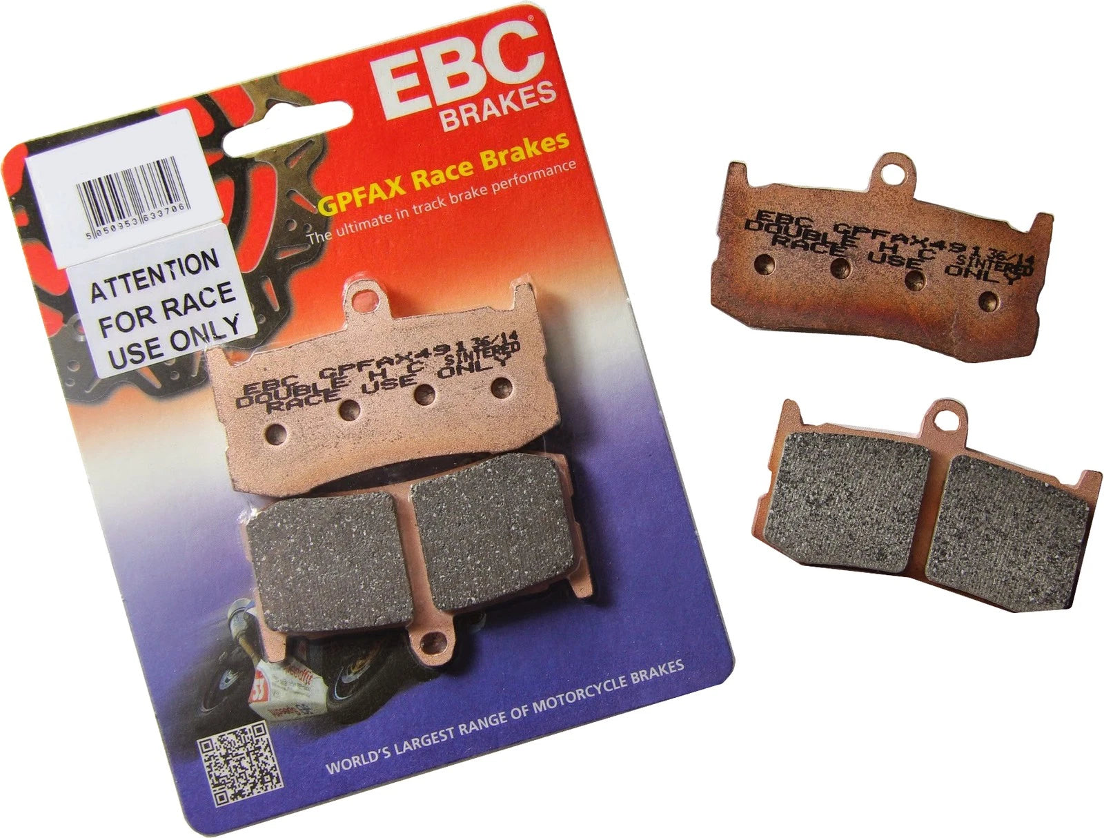 EBC GPFAX Race-Only Sintered Brake Pads for Kawasaki Ninja 400 (2018–2023)