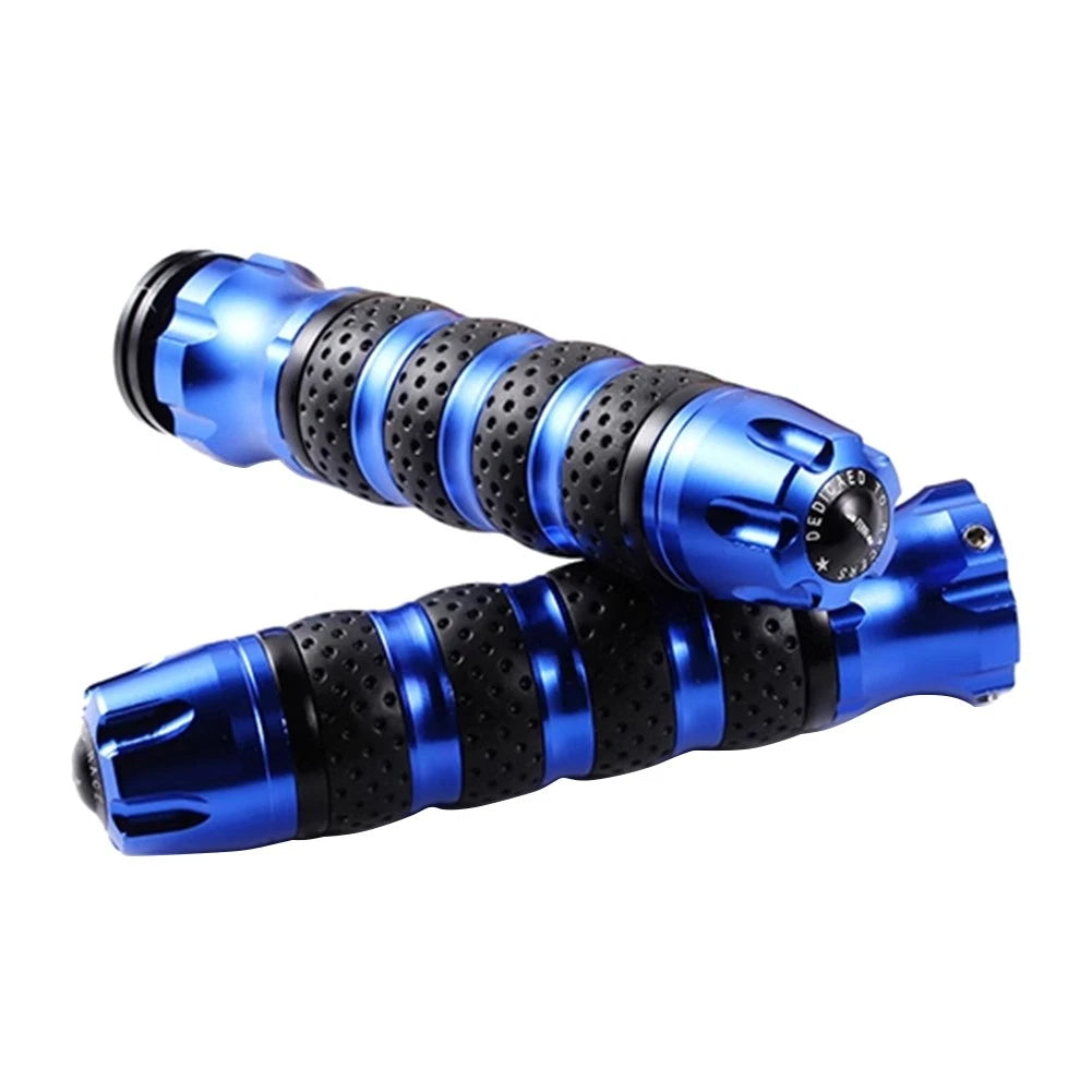 7/8" Handlebar Hand Grips for Honda, Suzuki, Kawasaki (Universal) - Blue