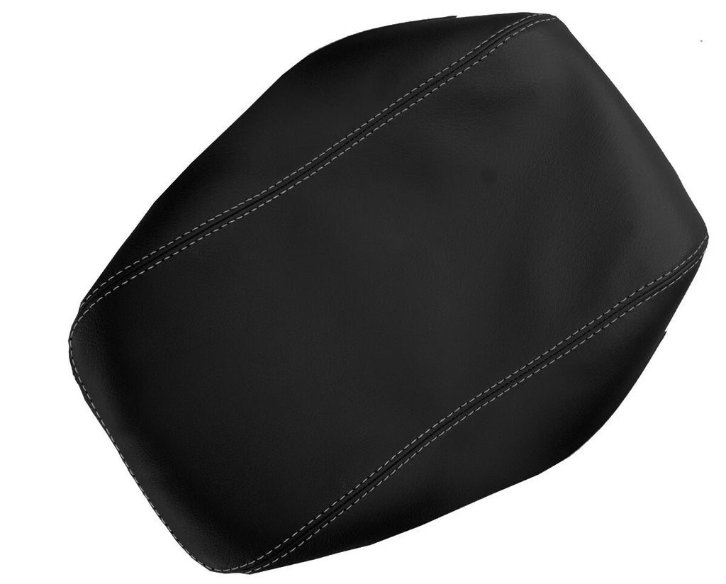 Leather Console Lid Armrest Cover for Lexus ES350 (2010–2012) Gray Stitch