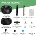 Drip Irrigation System for Garden (240FT) - Emitters & Barbed Fittings