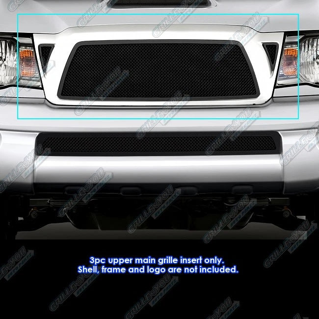Stainless Black Mesh Grille Insert for Toyota Tacoma (2005–2010)