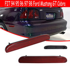 Set of 2 Red Rear Side Marker Lights for Ford Mustang (1994–1998)