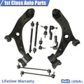 10pc Front Suspension Lower Control Arm Sway Bar for Mazda 3 (2004–2009)