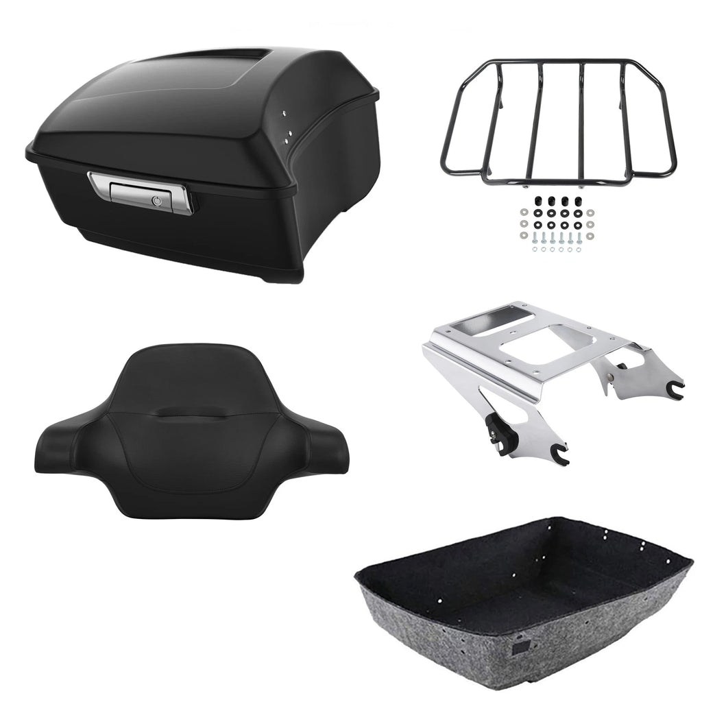 Backrest Rack Mount for Harley Road Glide (2009–2013) Matte Black