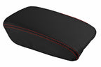 Leather Console Lid Armrest Cover for Acura TL (1999–2003) Red Stitch