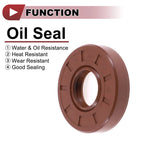 Set of 2 Oil Seal Rotary Shaft Seal FKM Rubber 20x47x10mm for Various Models