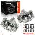 Pair Rear Brake Calipers for Hyundai Accent (2006–2007) Kia Rio (2006–2007)