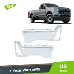 Set of 2 Rear Back Bumper End Caps for Ford F-250 (2023–2025) Chrome