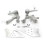 Front Rider Foot Rest Pegs Brackets for Kawasaki ZX-6R (2009–2011)
