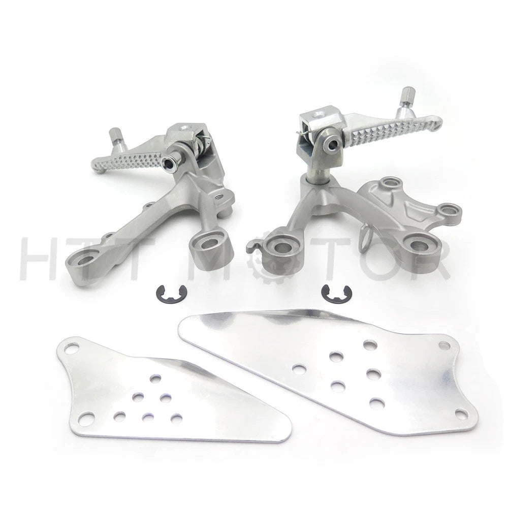 Front Rider Foot Rest Pegs Brackets for Kawasaki ZX-6R (2009–2011)