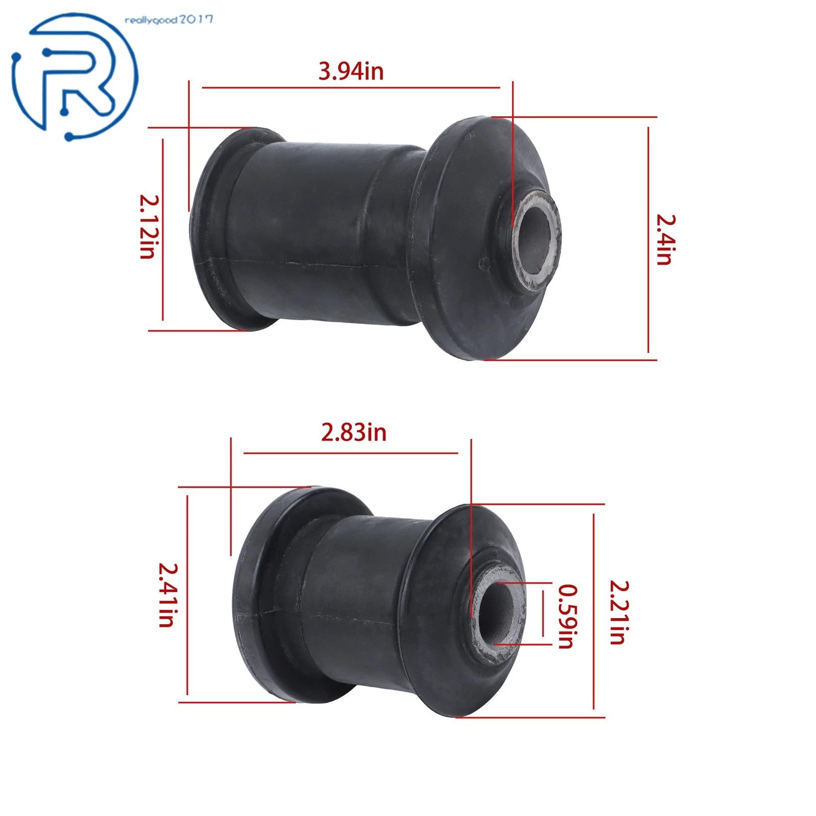 Set of 4 Front Lower Control Arm Bushings for Chevrolet Silverado 1500 2500 3500 Tahoe