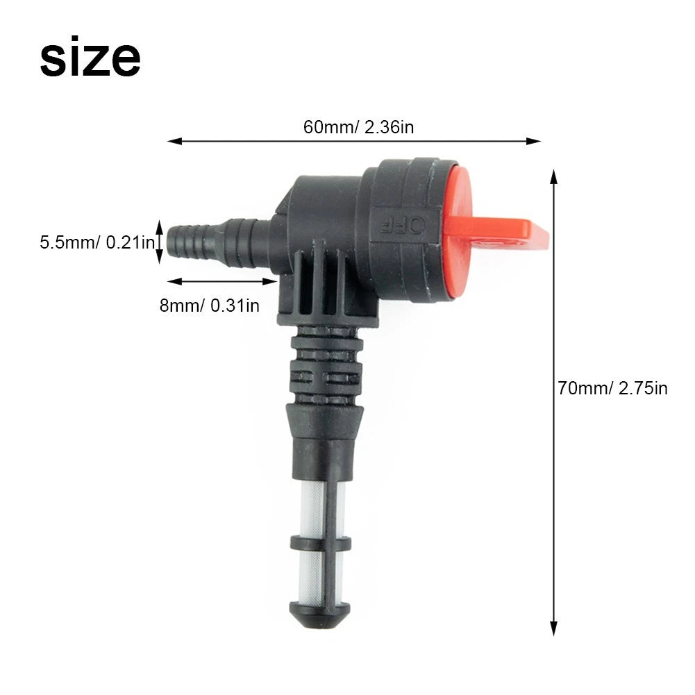 90 Degree Gas Valve with Filter & Grommet for 92980GS 208961