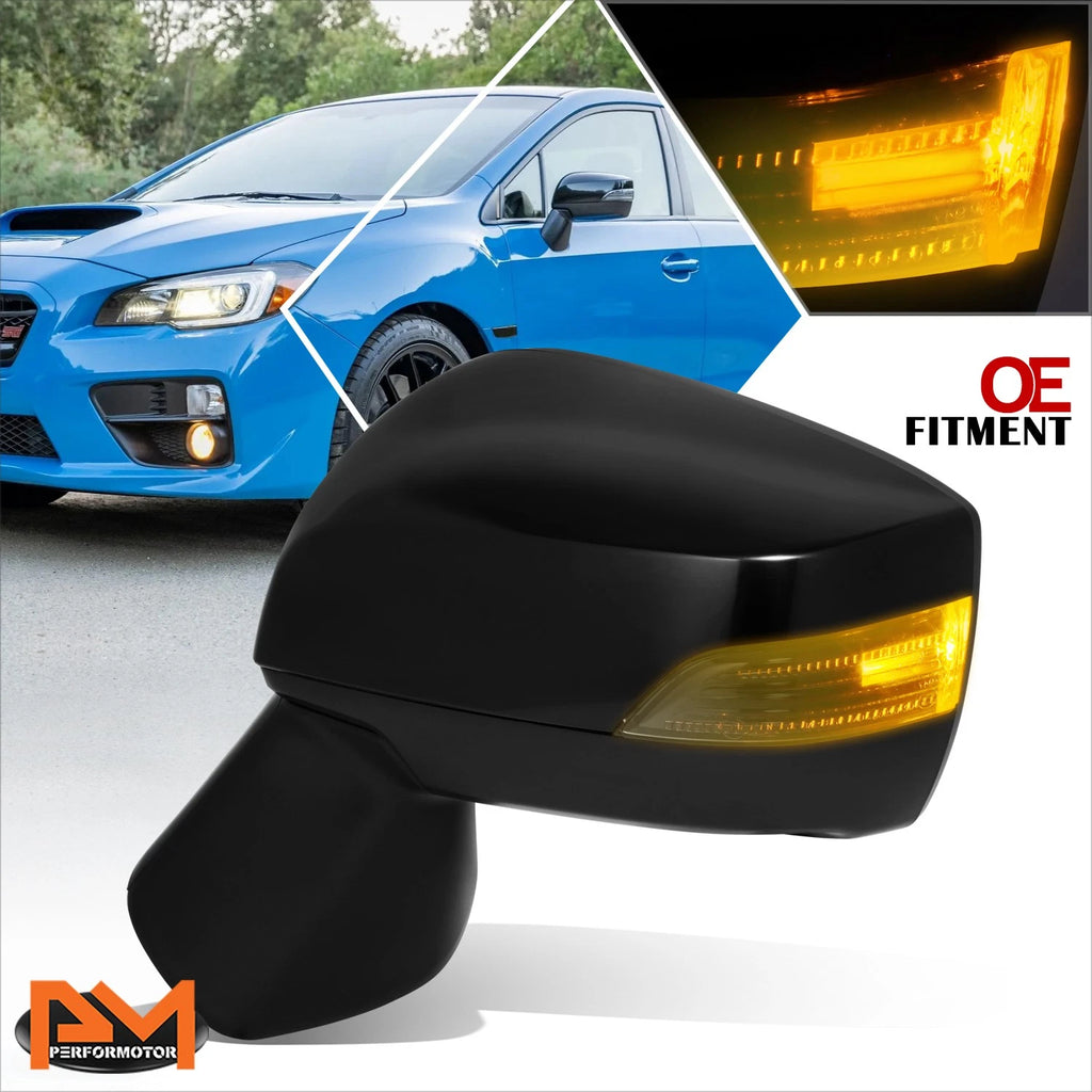 Power Heated Signal Blind Spot Side Mirror Left for Subaru WRX (2016–2021)
