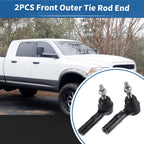 2 x Front Outer Tie Rod End Links for Dodge Dakota (2000-2004)
