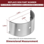 Crankshaft Main Bearing Set of 10 for Yamaha WaveRunner FX Cruiser (1800)