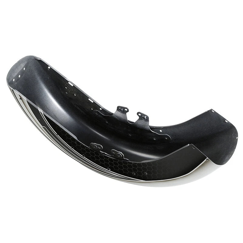 Front Fender for Harley Electra Glide (2014–2024) Silver/Black Honeycomb Fade
