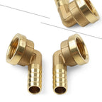 2pcs Brass Hose Barb Fitting Elbow 12mm x G1/2 for Automotive