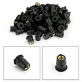 Set of 100 Rubber Well Nuts for Windscreen & Fairing (10-32 M5)