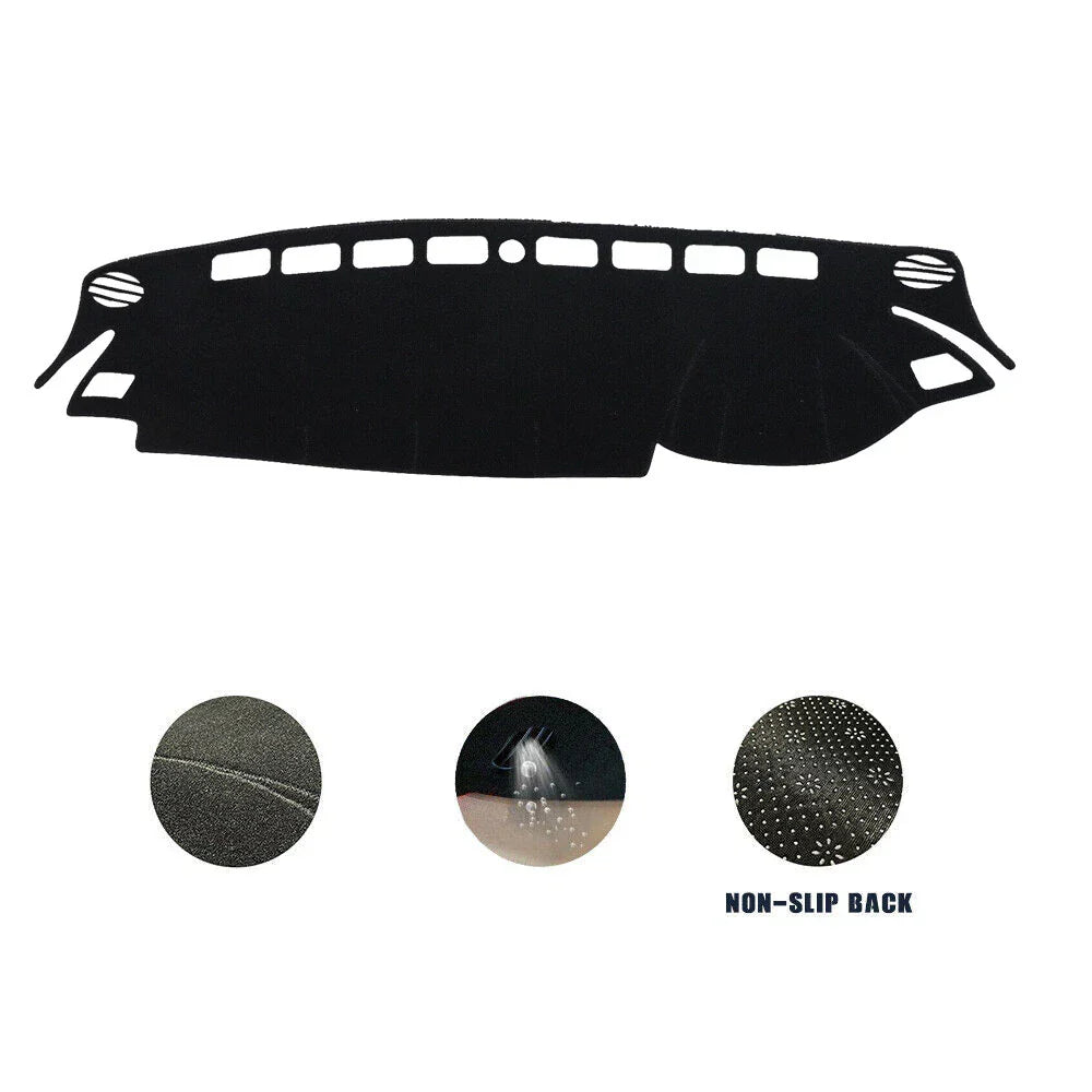 Non-Slip Dash Mat for ISUZU D-MAX MU-X 2020-2022 Dashboard Cover Black