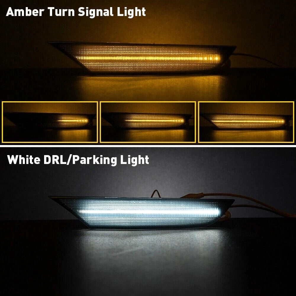 Smoke Lens LED Strip Bumper Side Marker Light for Infiniti G35 (2003–2006)