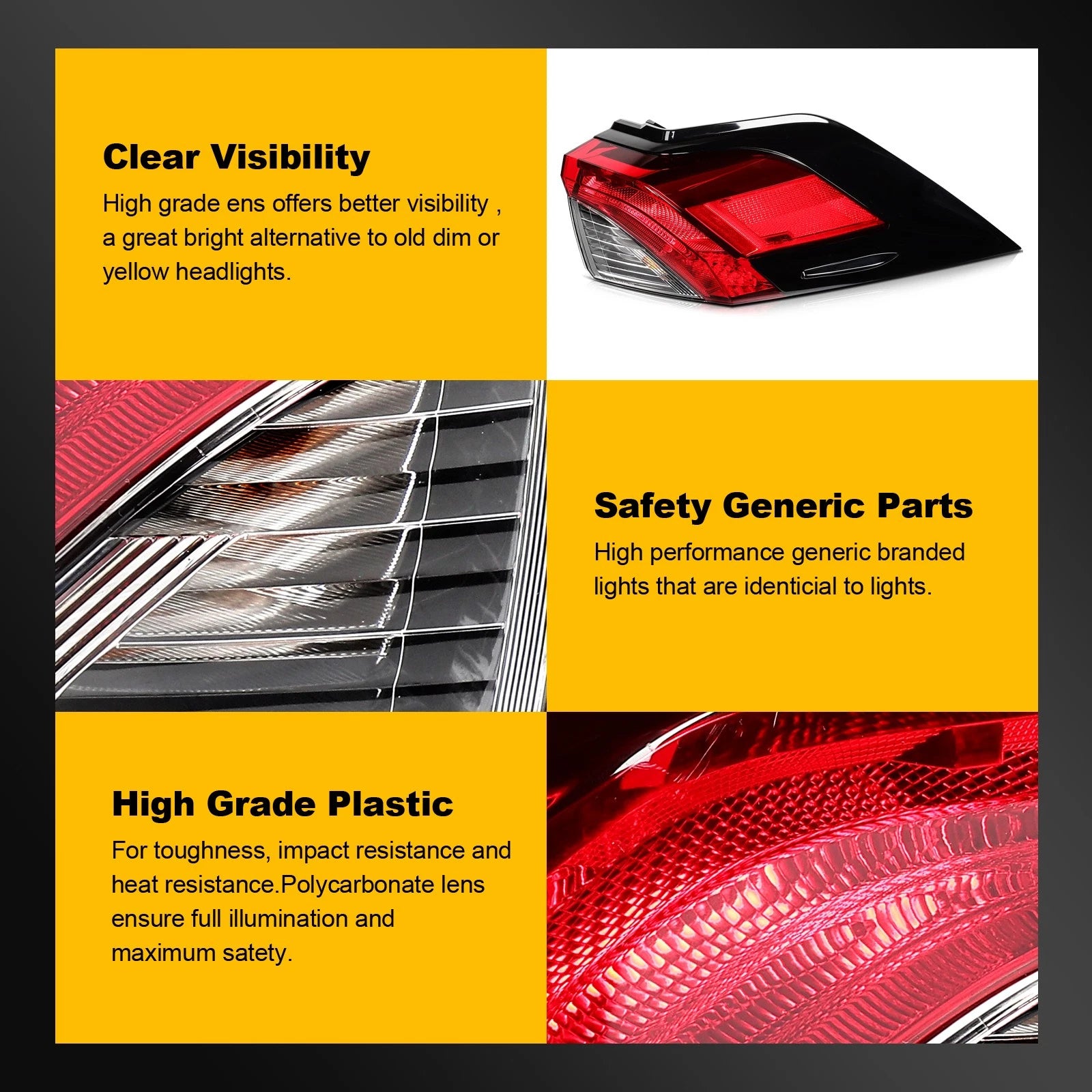 Tail Light Assembly for Toyota RAV4 (2019–2023) Right Side