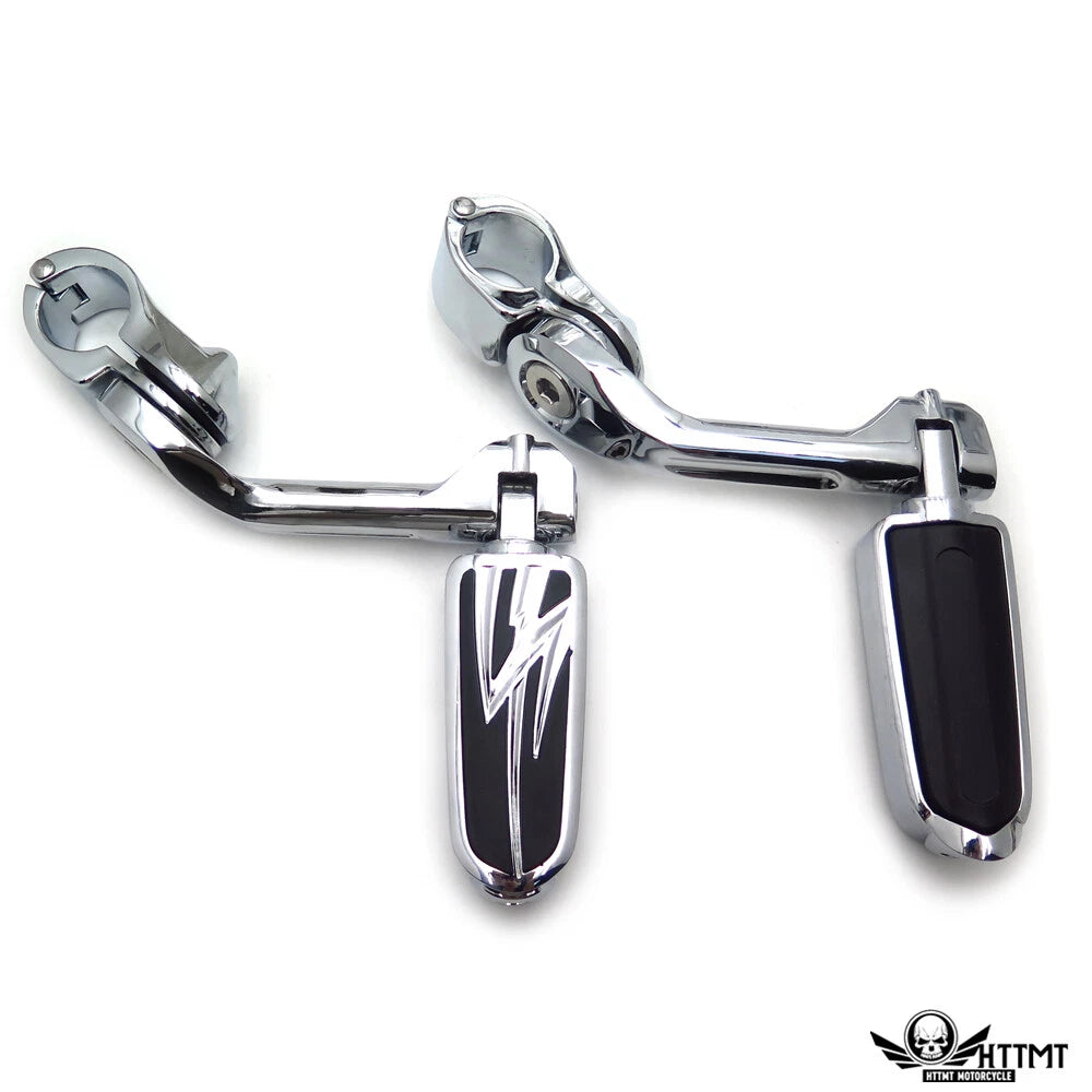 5" Foot Peg Kit for Yamaha XV250 XV400 XV535 (1.25" Engine Guard)