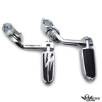 5" Foot Peg Kit for Yamaha XV250 XV400 XV535 (1.25" Engine Guard)