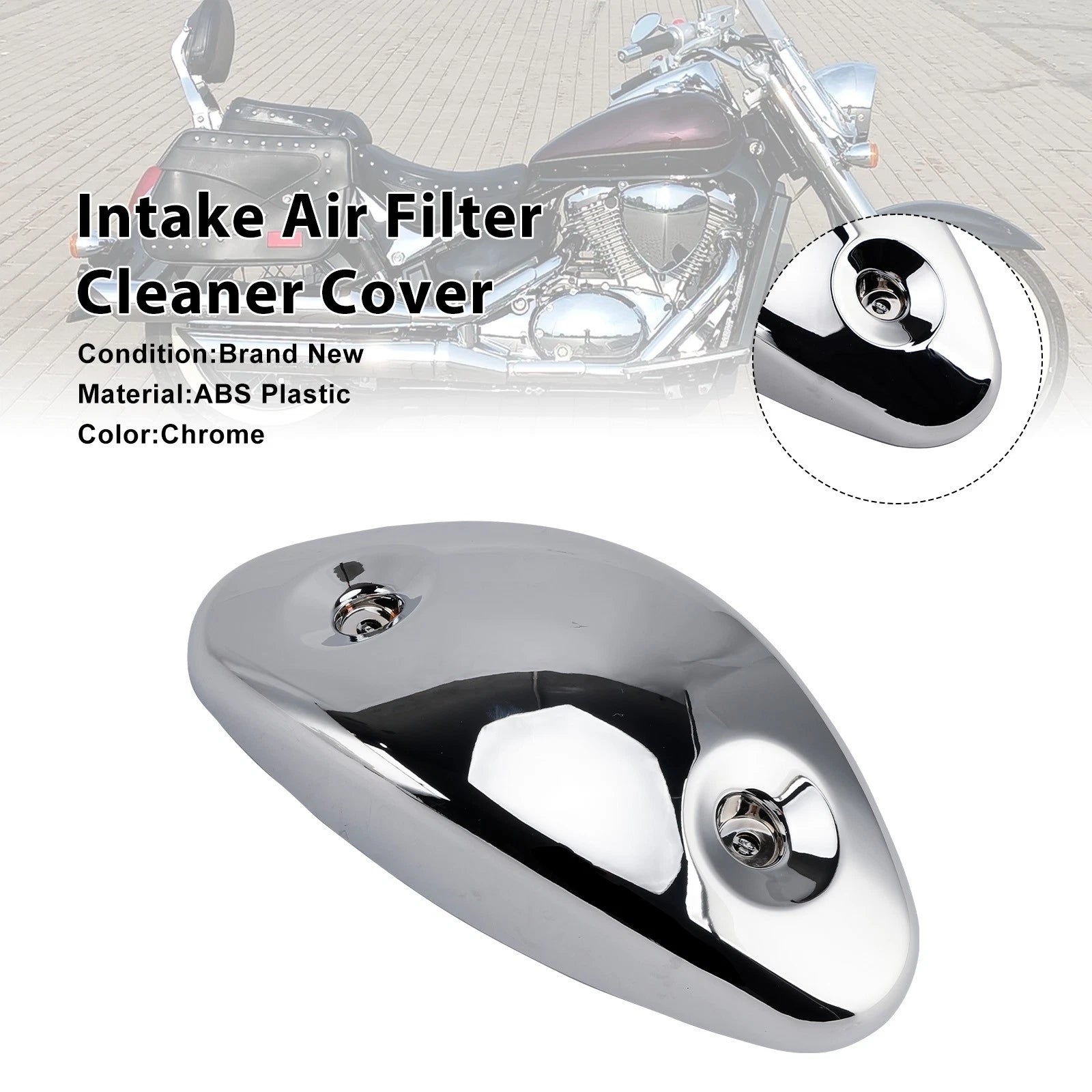 Intake Air Filter Cleaner Cover for Suzuki Intruder VL800 Boulevard C50 (2001–2008)