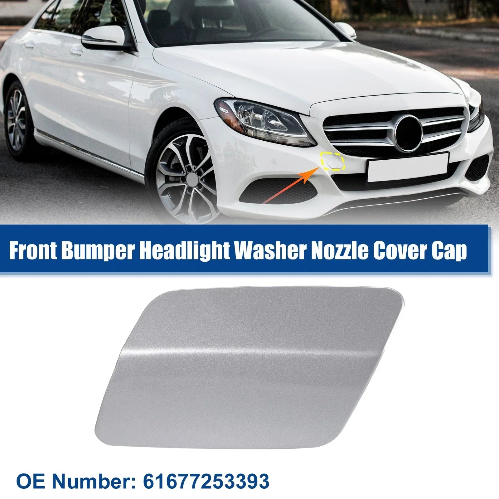 Front Left Headlight Washer Nozzle Cover for BMW 328i (2011-2013)