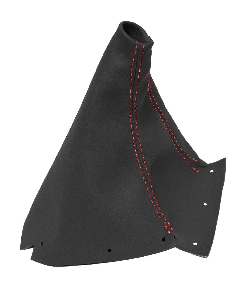 Leather Manual Shift Boot Cover for Nissan Skyline R33 (1993–1998) Red Stitch