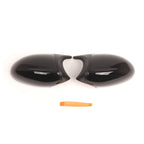 2Pcs Black M-Style Wing Side Mirror Cap Covers for BMW E90 E92 E93 (2007–2013)