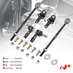 6x Front Lower Ball Joint Tie Rod End for Ford Focus (2000-2004)