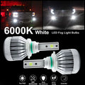 White High Power H10 9145 LED Fog Light Conversion Bulbs for 6000lm (2019–2024)