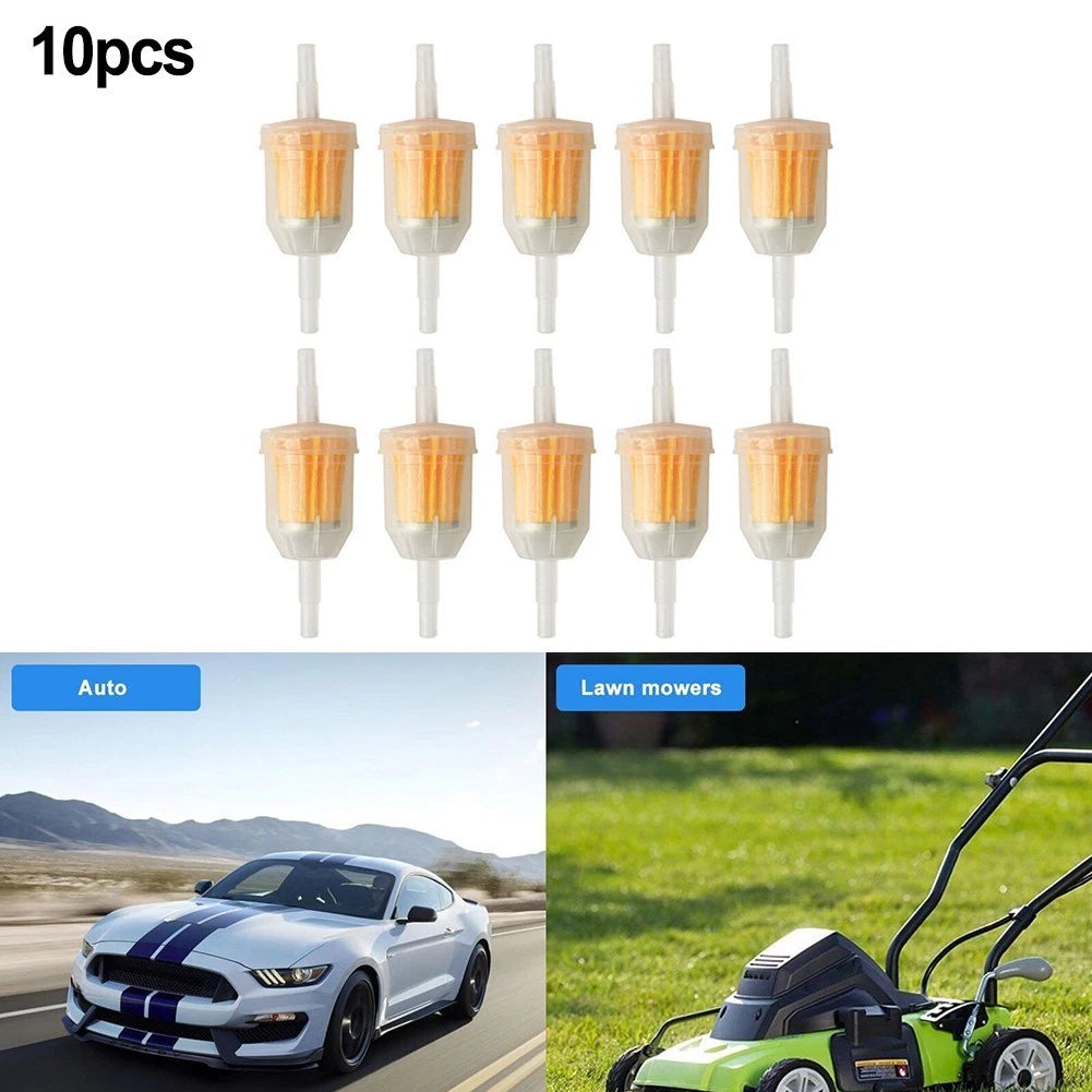 10Pcs Inline Fuel Filter for Small Engine Lawn Mower (6mm/8mm)