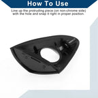 Exterior Door Handle Cover Trim for Hyundai Elantra (2011-2016) Black