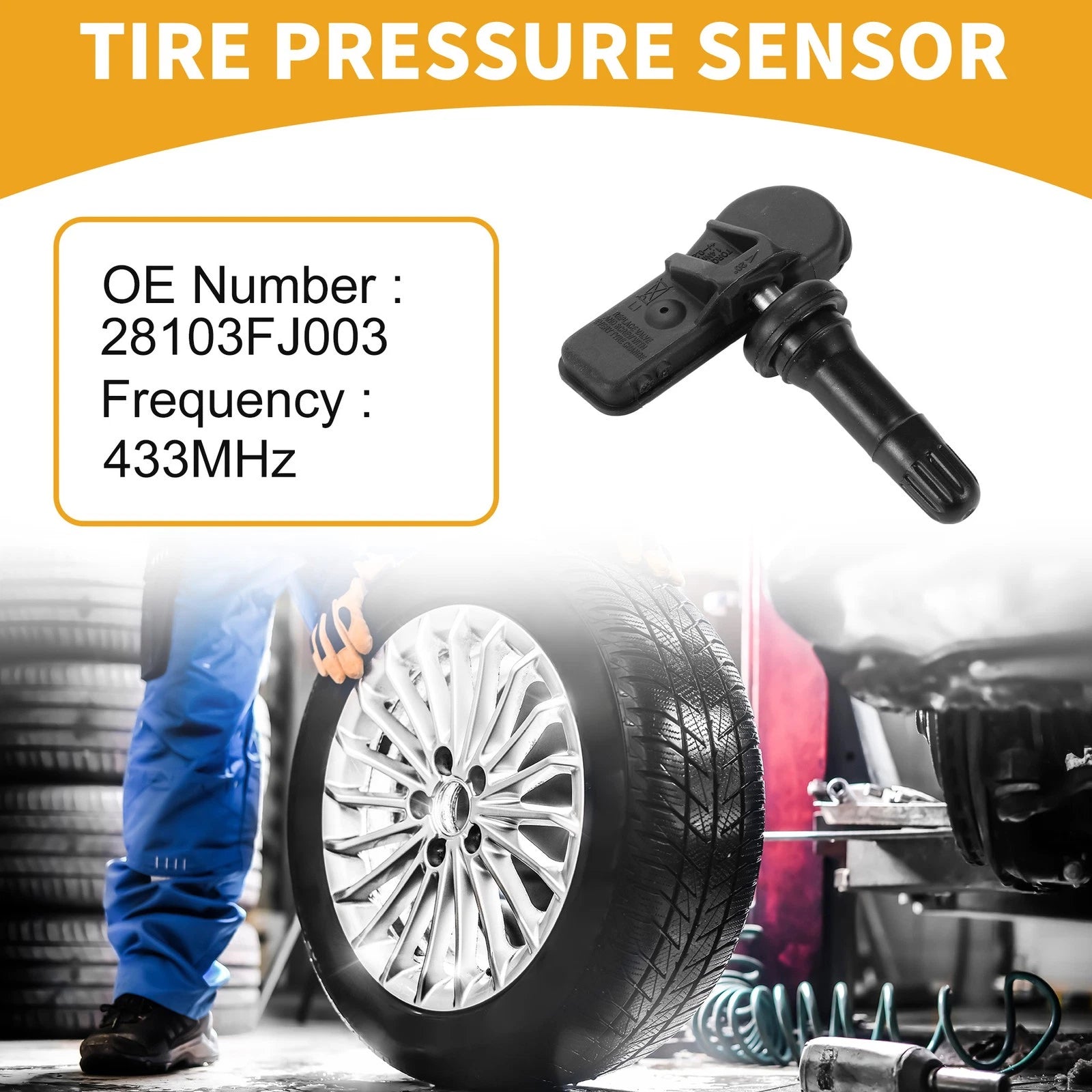 Tire Pressure Sensor 433MHz for Subaru Forester (2014–2019) No.28103FJ003