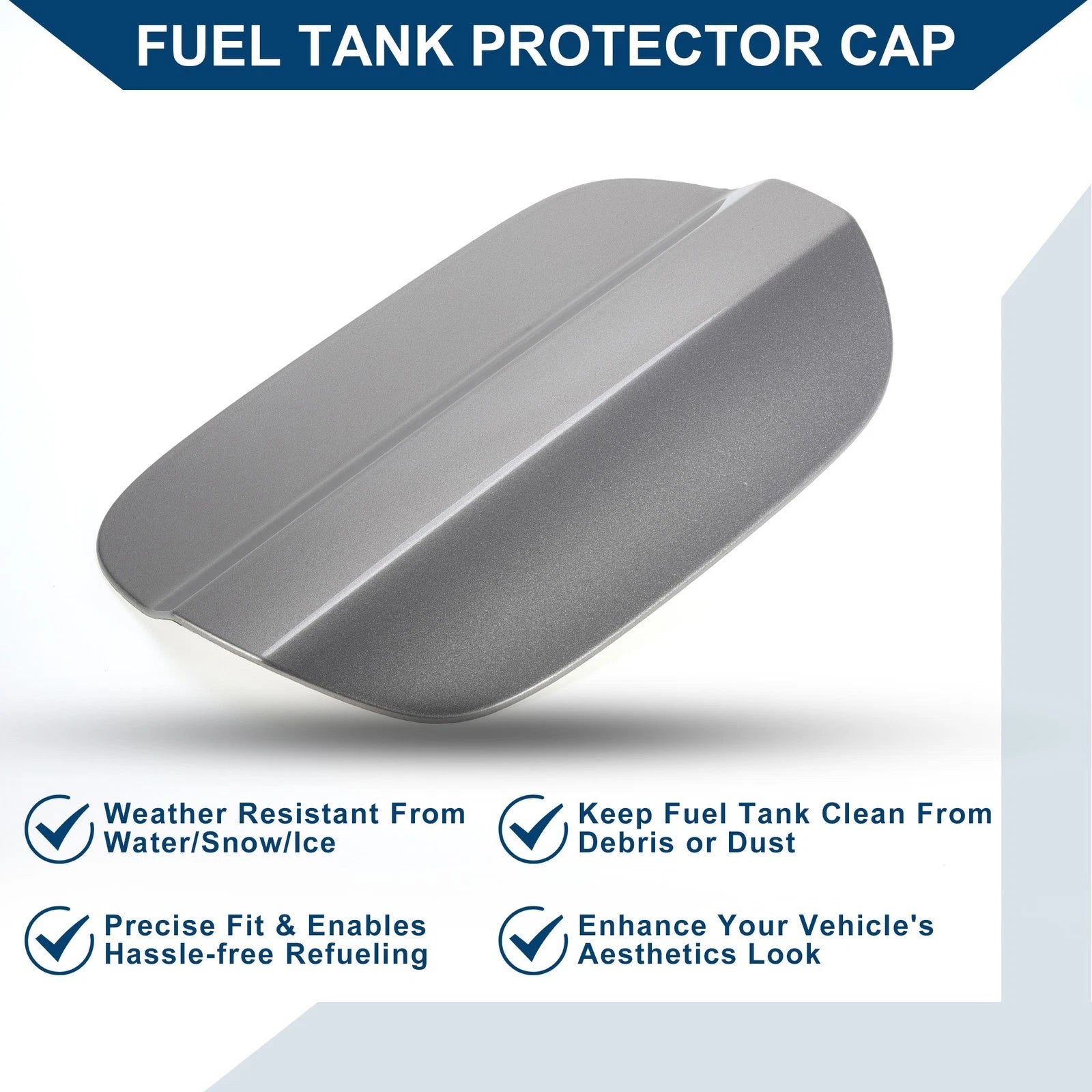 Fuel Tank Door Cap for Volkswagen Jetta A4 Bora (2019–2023) Gold Tone