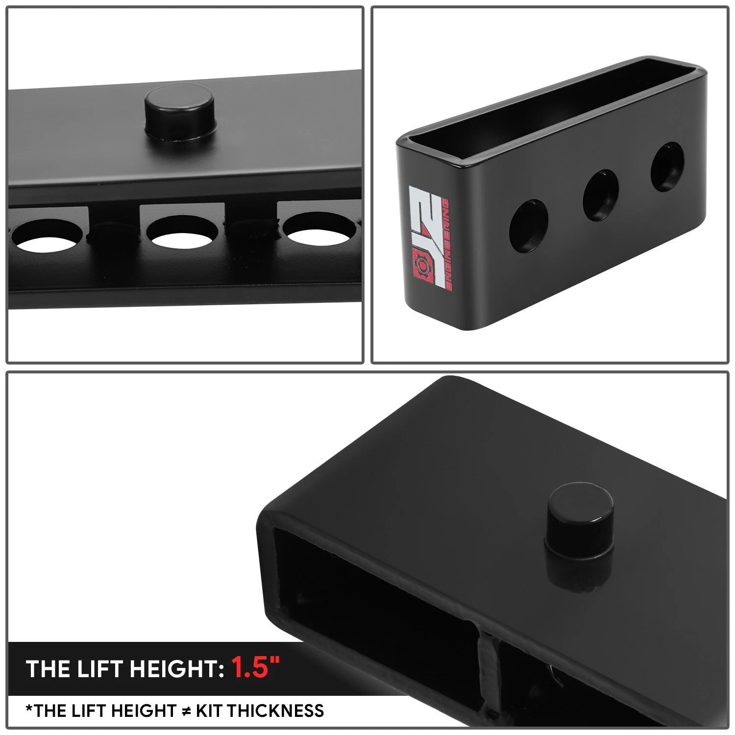 2" Lift Blocks for Dodge Ram 2500 4WD (2003–2013) - J2 4" Axle, 2 Leaf Spring