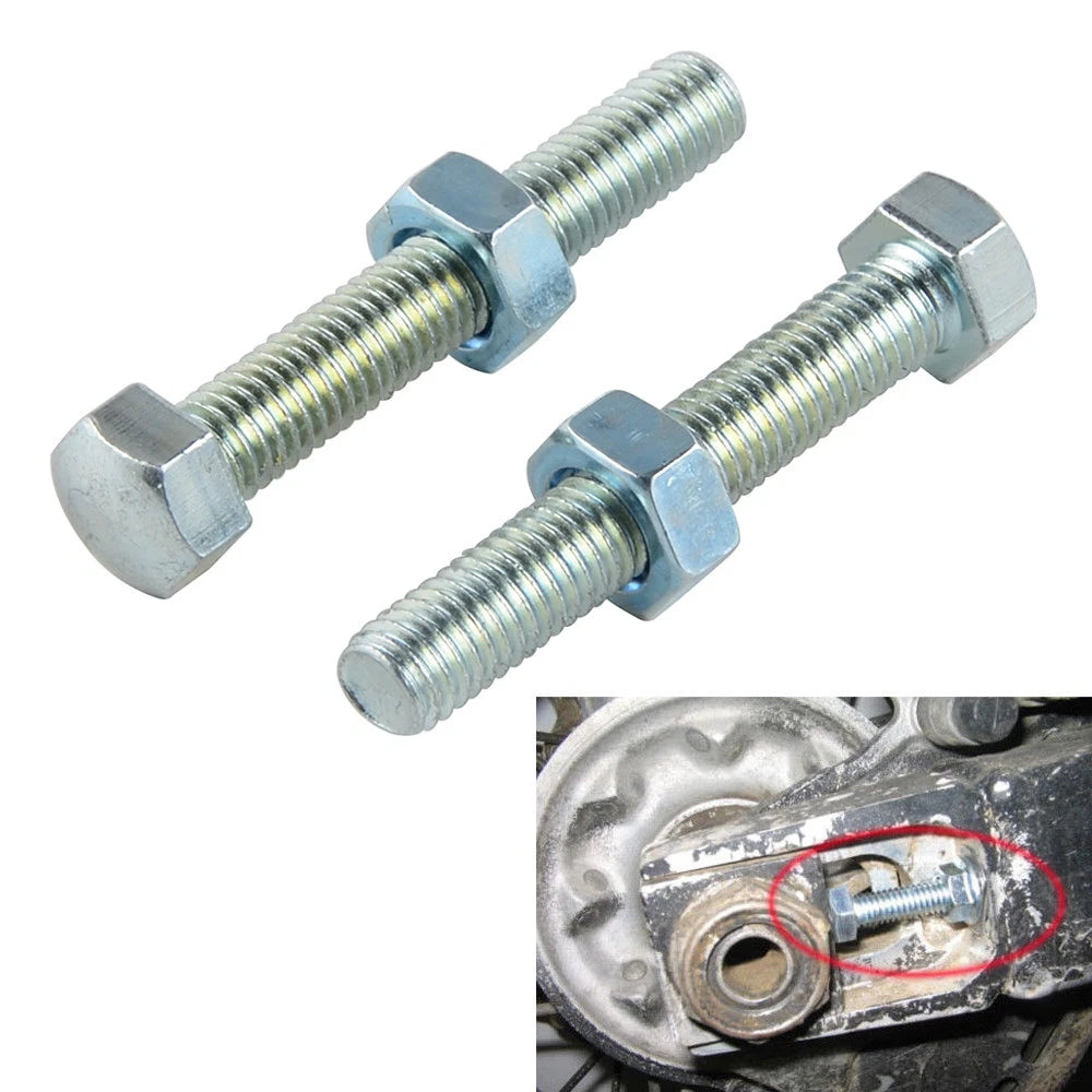 M8x50 Rear Chain Adjuster Bolts for Kawasaki KX KX85 (2001–2018) KX125 KX250 (1988–2008)