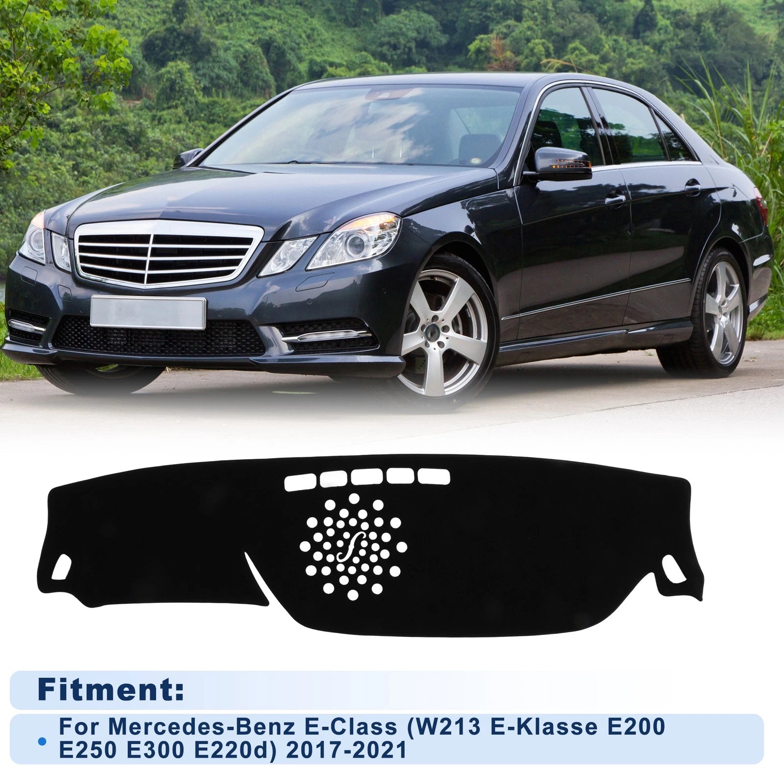 Dash Cover for Mercedes-Benz E-Class (W213 E200 E250 E300 E220d) Black