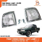 White Lens Front Corner Turn Signal Light for Holden Rodeo TF TFR (1997-2003)