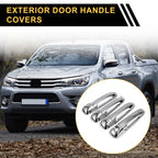 Set of 4 Car Door Handle Protectors for Dodge Ram 1500 (2002–2008) Silver Tone