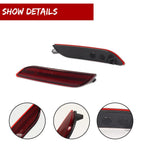 Set of 2 Rear Bumper Light Reflector Red Covers for Toyota Camry (2018–2023)