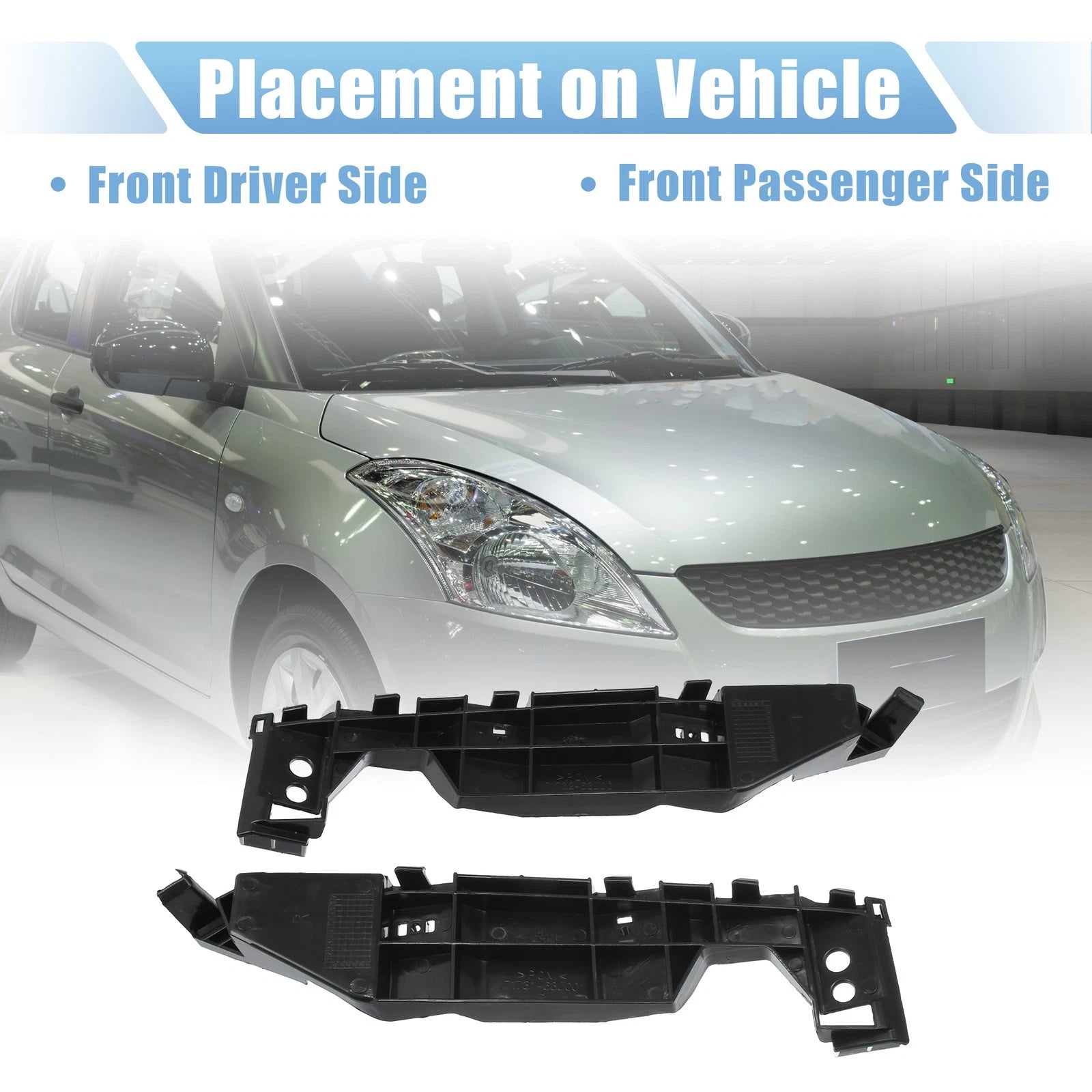 1 Pair Front Bumper Bracket No. 71732-63J00/71731-63J00 for Suzuki Swift (2005)